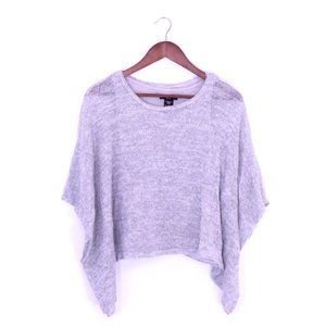 Apostrophe Grey Poncho Pullover with Undershirt